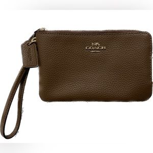 Brown Coach Wristlet